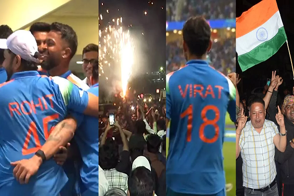 Team India की ऑस्ट्रेलिया पर जीत का पूरे देश ने मनाया जश्न, सड़कों पर पटाखे फोड़कर मनाई दीवाली