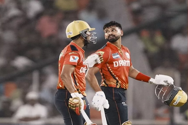 शशांक सिंह नहीं जानते थे कि श्रेयस अय्यर 97 रन पर हैं, पंजाब किंग्&zwj;स के कप्&zwj;तान बोले- 'मेरे शतक की चिंता ना कर, बस मार'