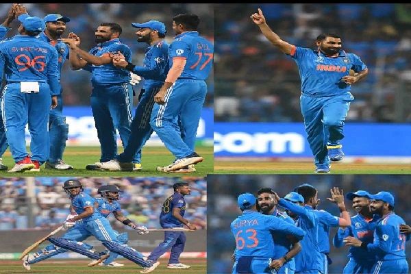 वर्ल्ड कप 2023 में भारत की लगातार सातवीं जीत, श्रीलंका को हराकर टीम इंडिया की सेमीफाइनल में एंट्री